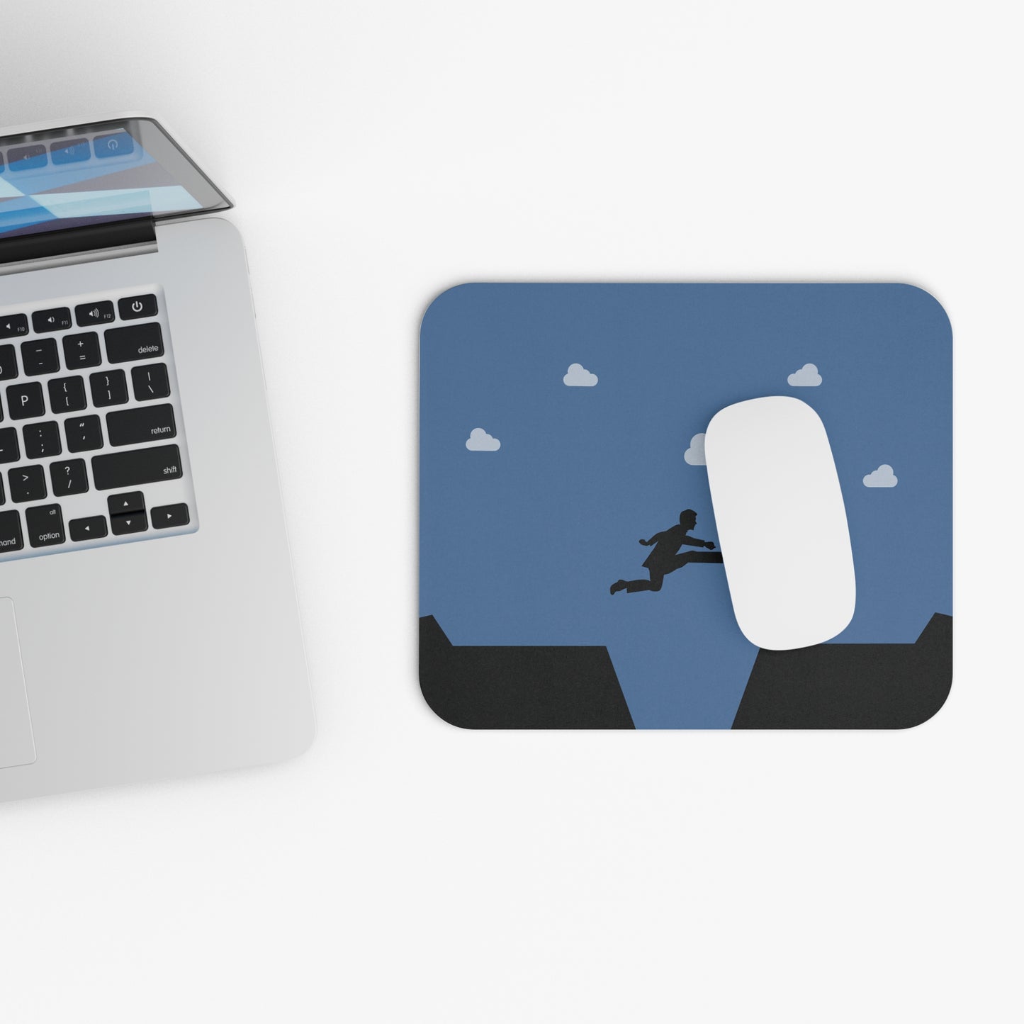 “Decisive Leap” Mouse Pad | Minimalist & Motivating