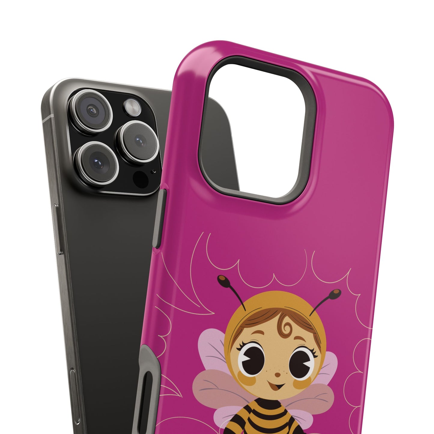 “Little Bee Buddy” Magnetic Tough Phone Case | Cute, Tough & MagSafe Ready