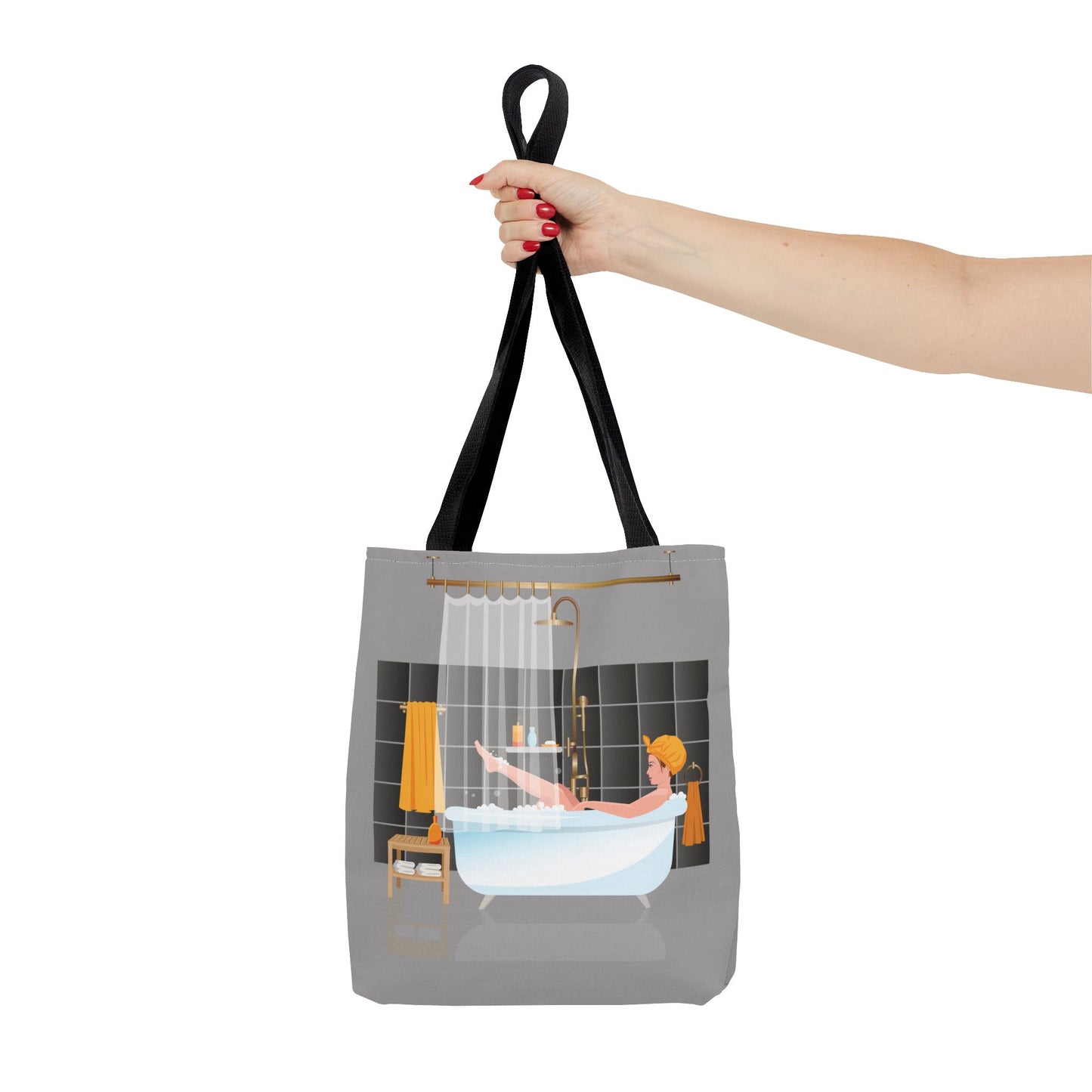 Artistic Tote Bag | Girl in Bathtub | Relaxing & Stylish Accessory