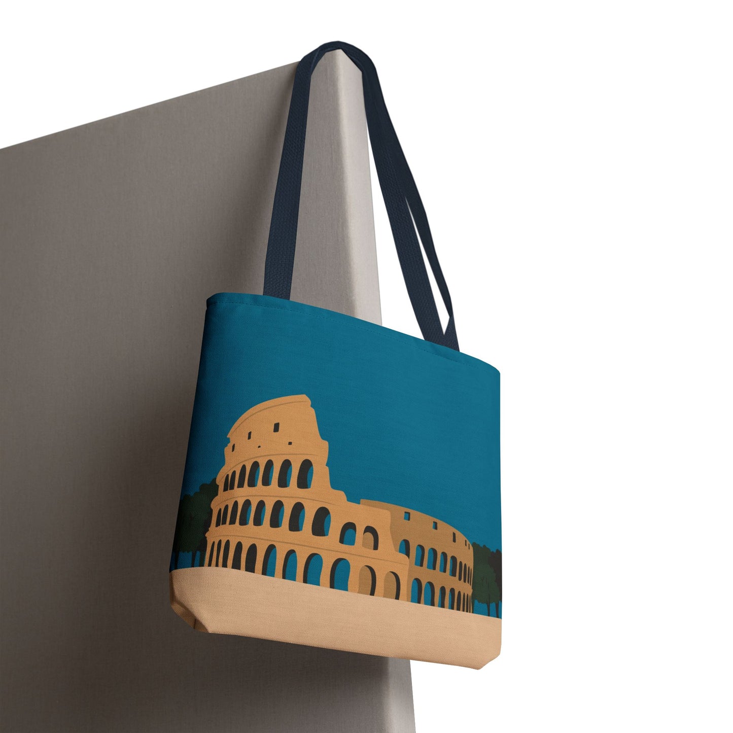 Vibrant Colosseum Tote | European Style | Urban Statement Piece