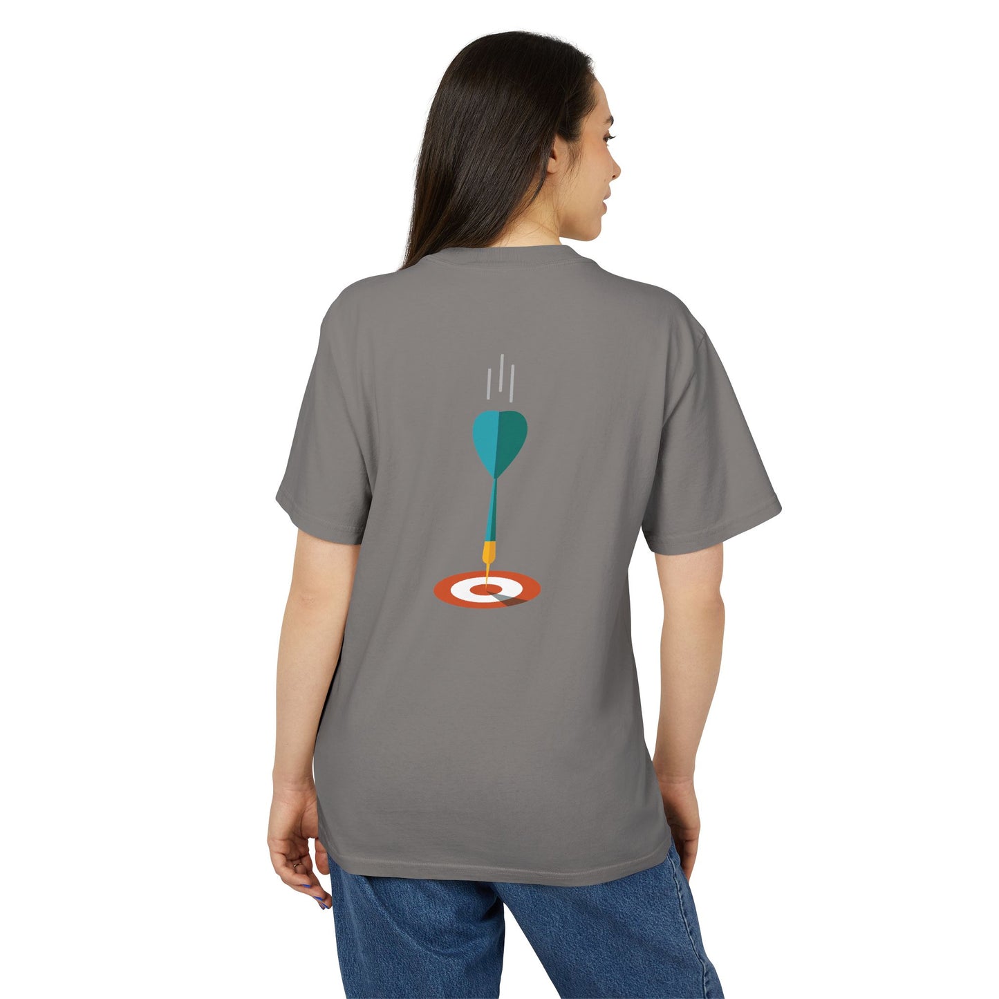 Target Locked | Unisex Heavy Tee | Boss Mindset On Your Back