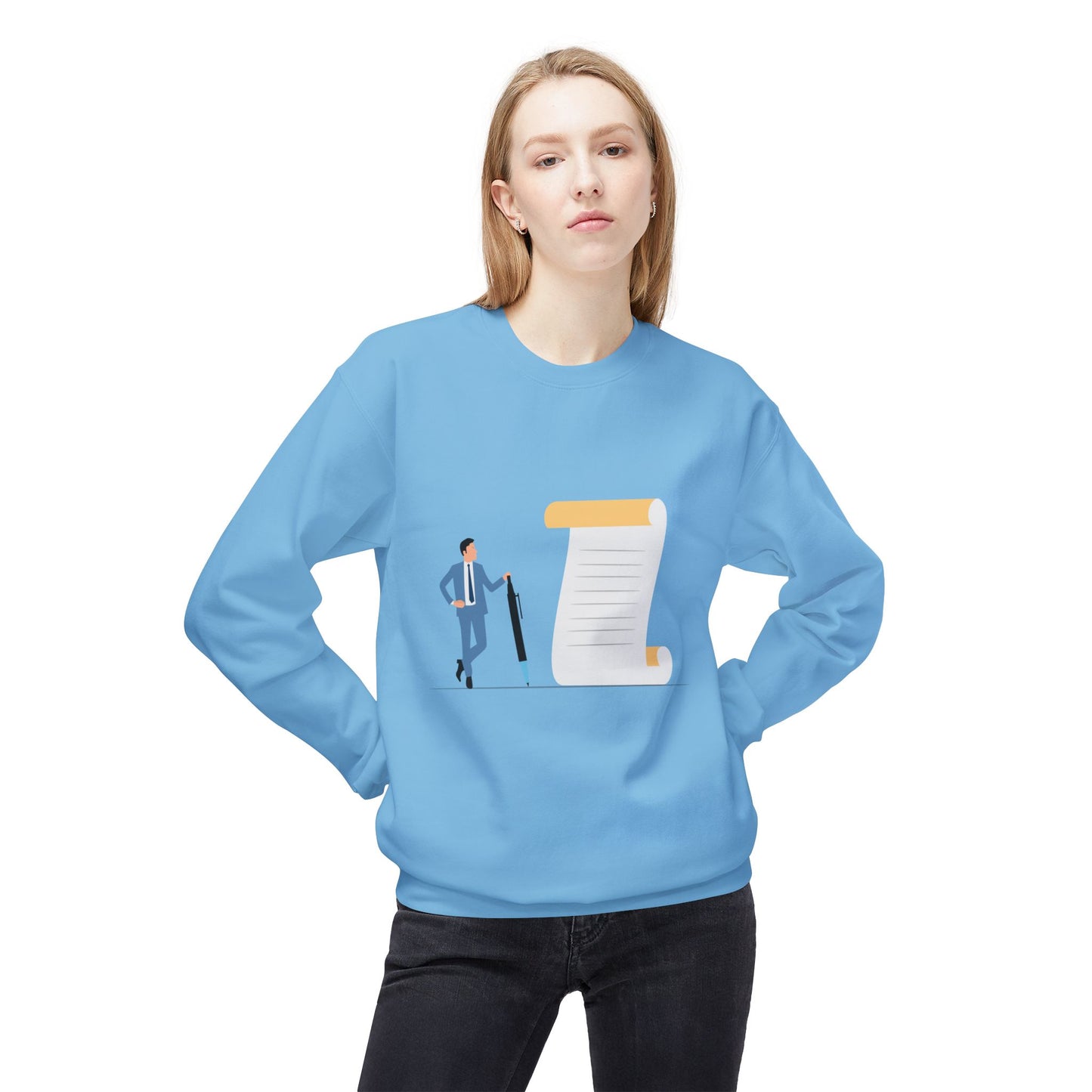 Premium Unisex Fleece Sweatshirt | Business Contract Box Edition