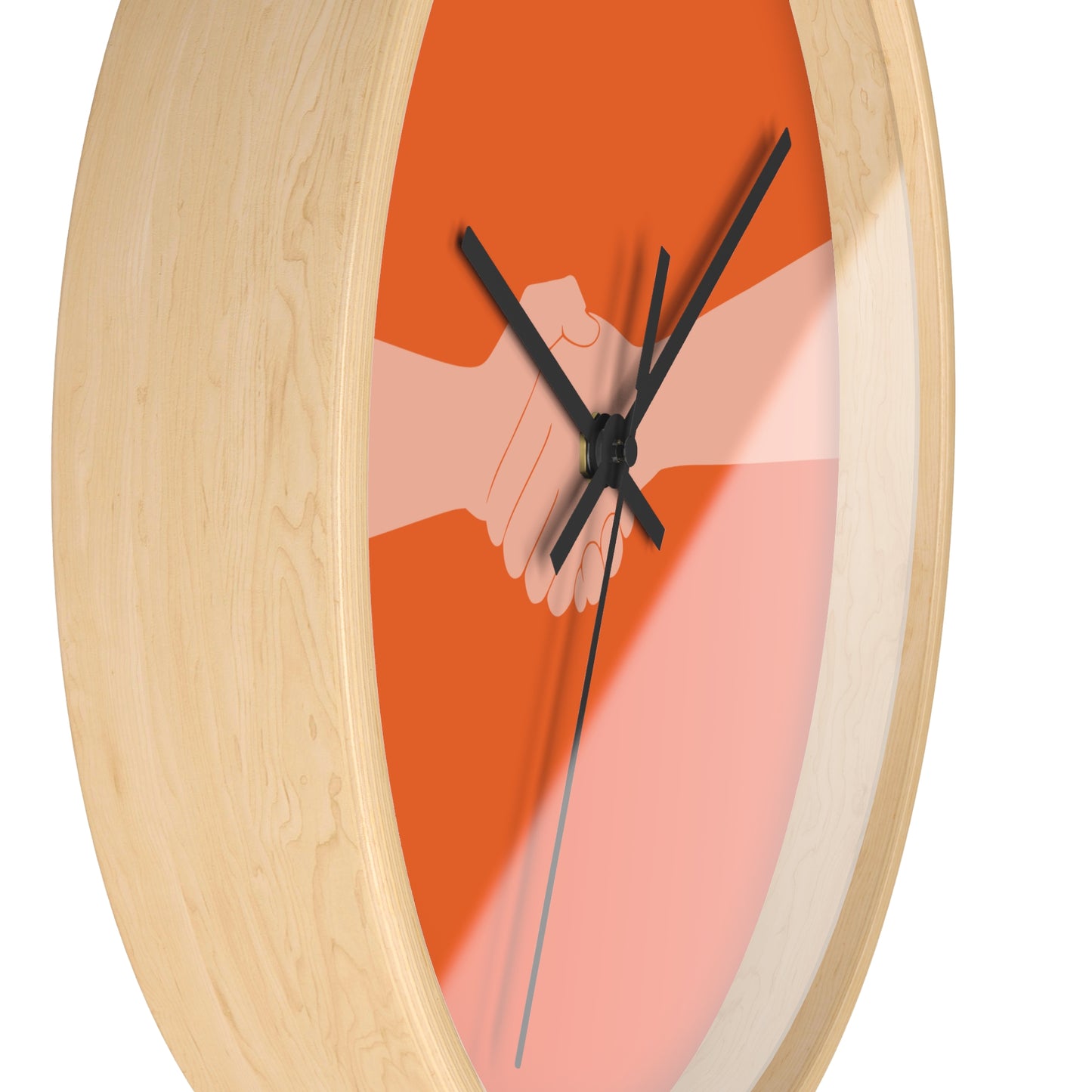 “Orange Connection” Wall Clock | A Symbol of Togetherness