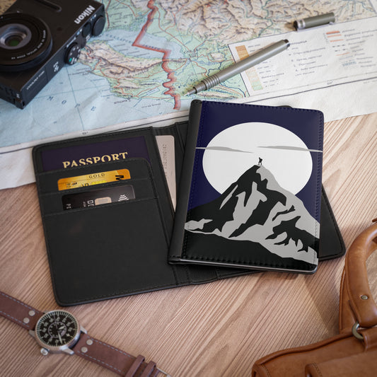 Climb Beyond Borders | Mountain Silhouette Passport Cover | Adventure Begins with Every Stamp