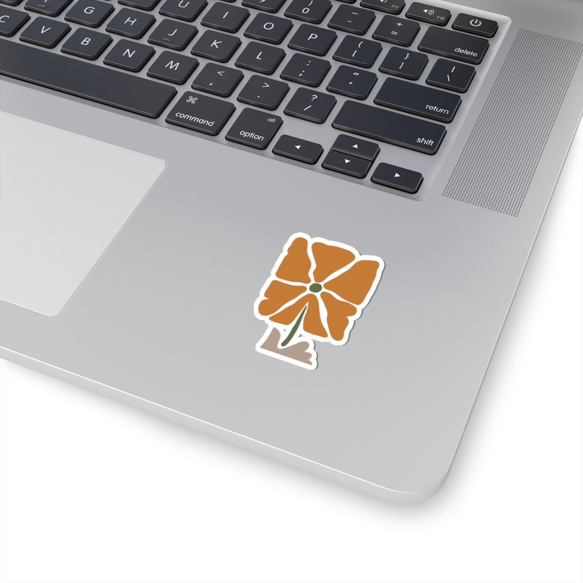 Silent Bloom | Minimalist Kiss-Cut Sticker