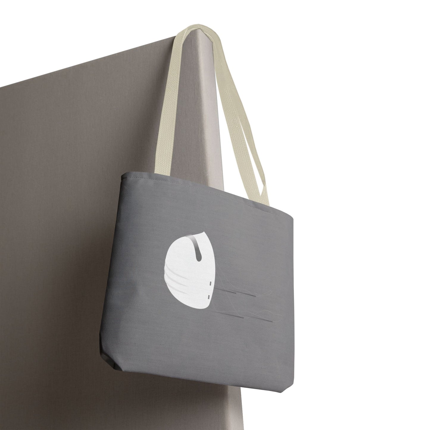 Virus Mask Statement | Artistic Tote Bag with Bold Virus Mask Design