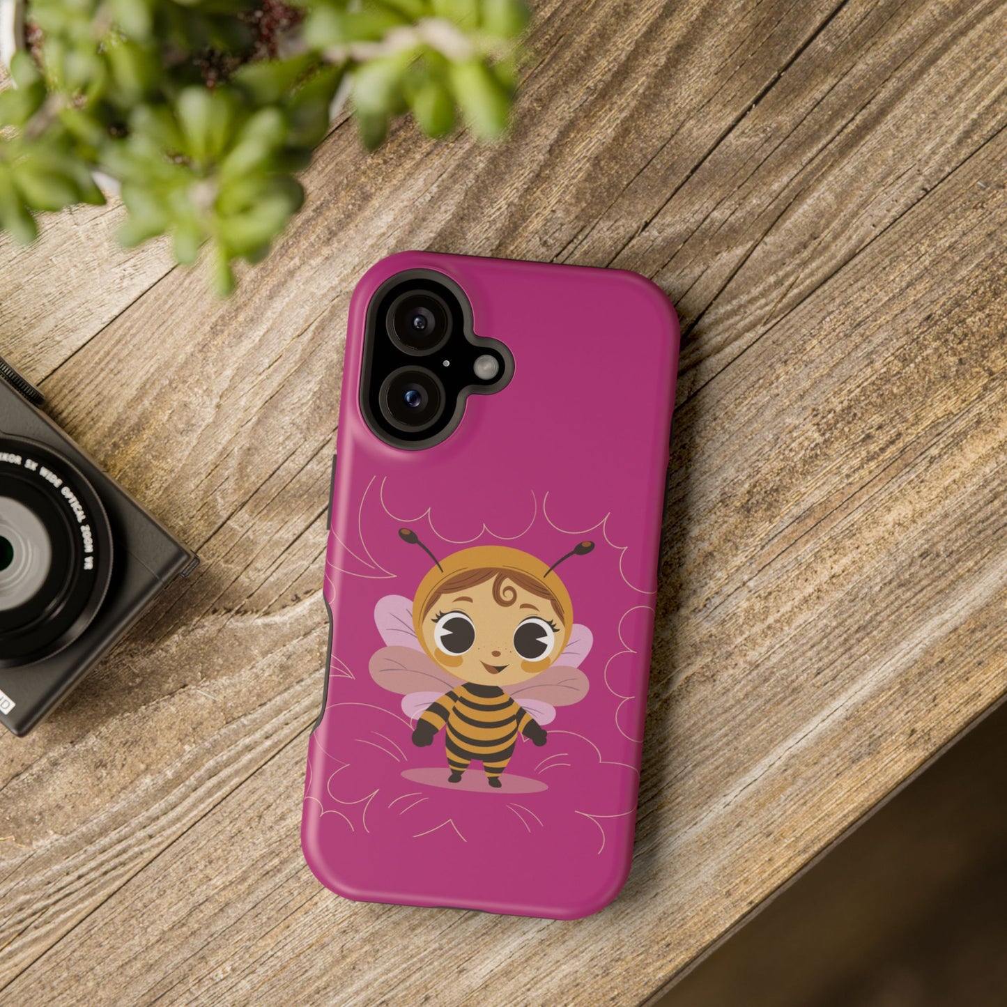 “Little Bee Buddy” Magnetic Tough Phone Case | Cute, Tough & MagSafe Ready