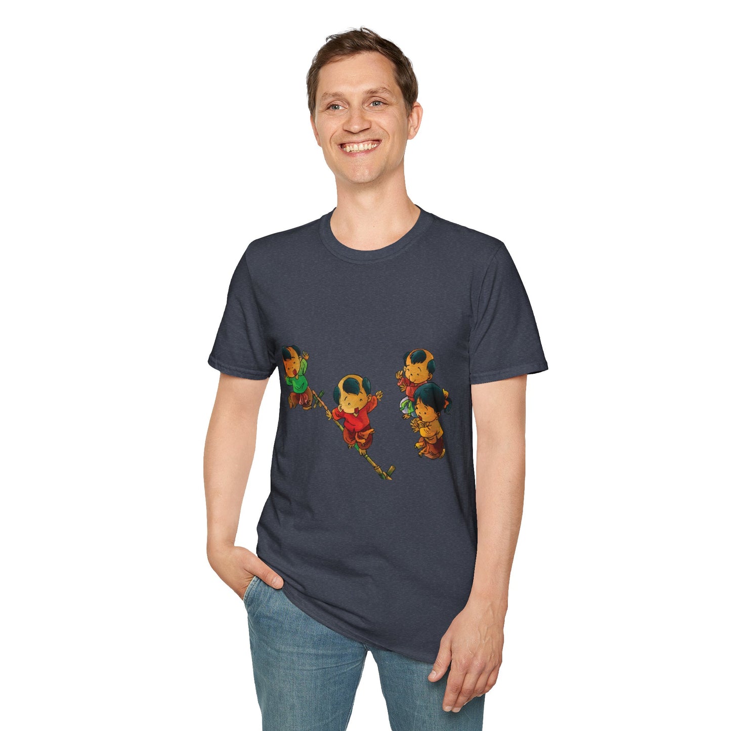 Unisex Softstyle Tee | "Cuop Co" | Vietnamese Traditional Flag-Stealing Game