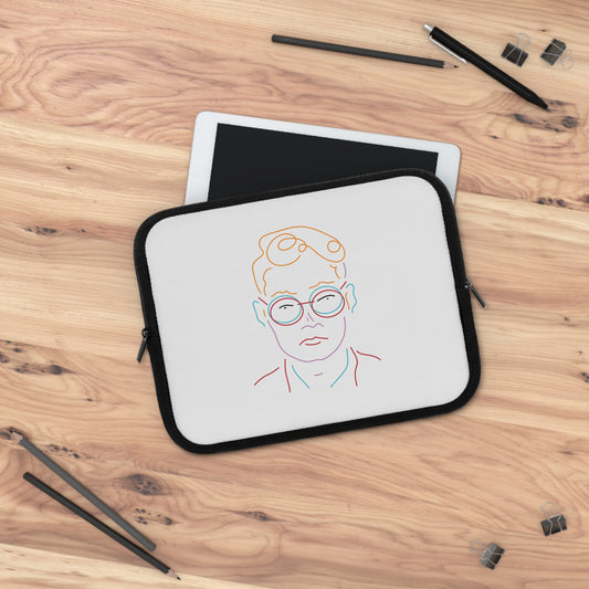 Modern Man Portrait | Artistic Laptop Sleeve with Bold Male Portrait Design