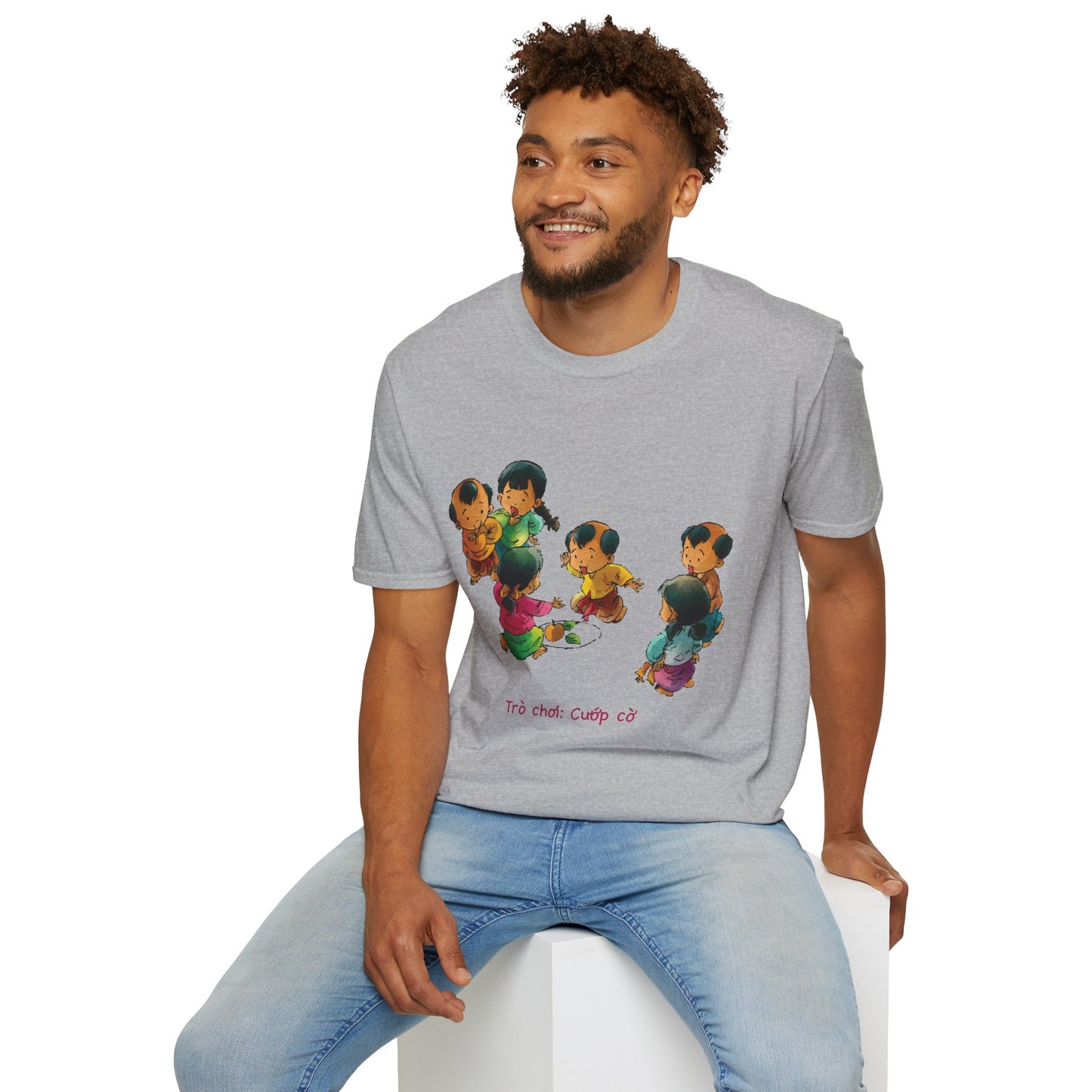 "Flag Snatching" Unisex T-Shirt | Vietnamese Childhood Nostalgia | Traditional Folk Game Graphic Tee