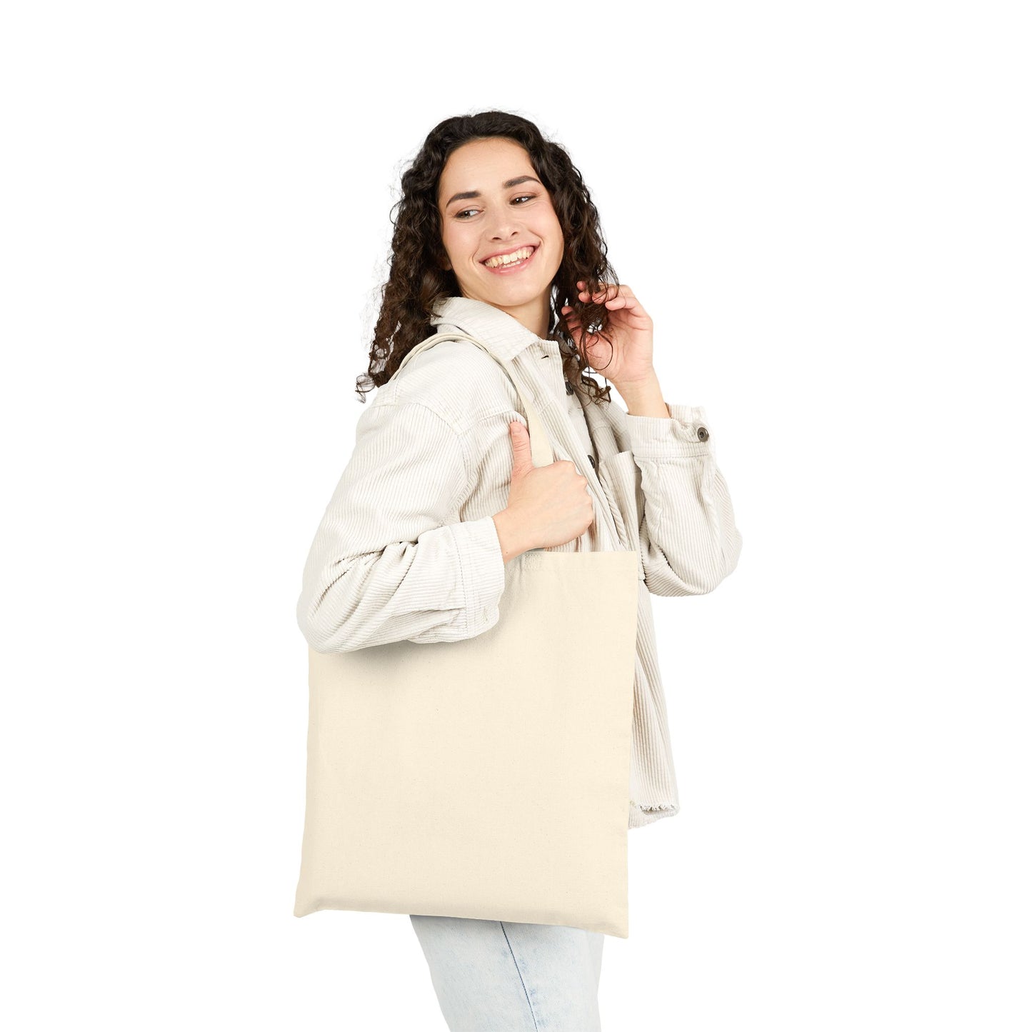 Artistic Girl Posing | Cotton Canvas Tote Bag