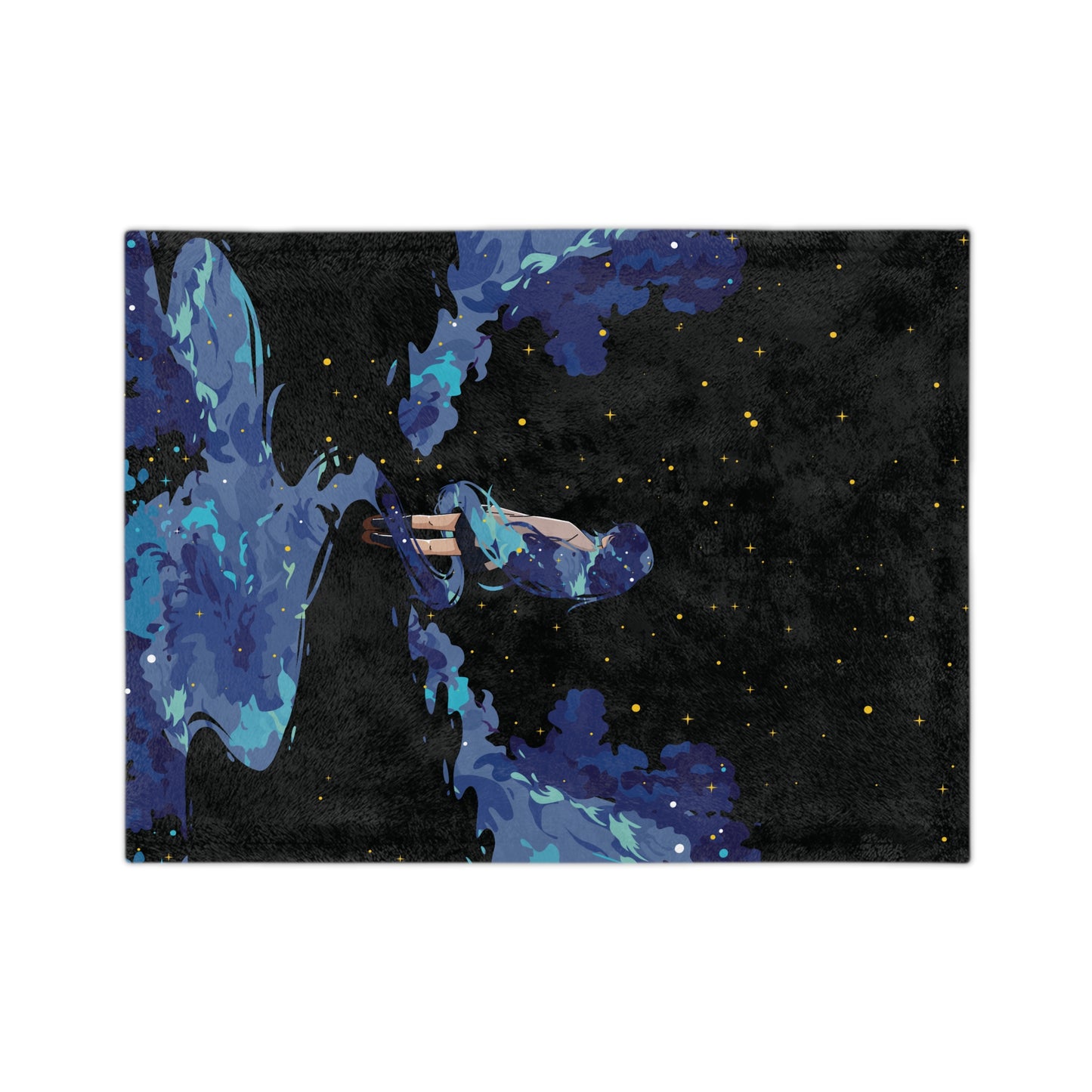 Premium Velveteen Microfiber Blanket | Girl Among the Stars