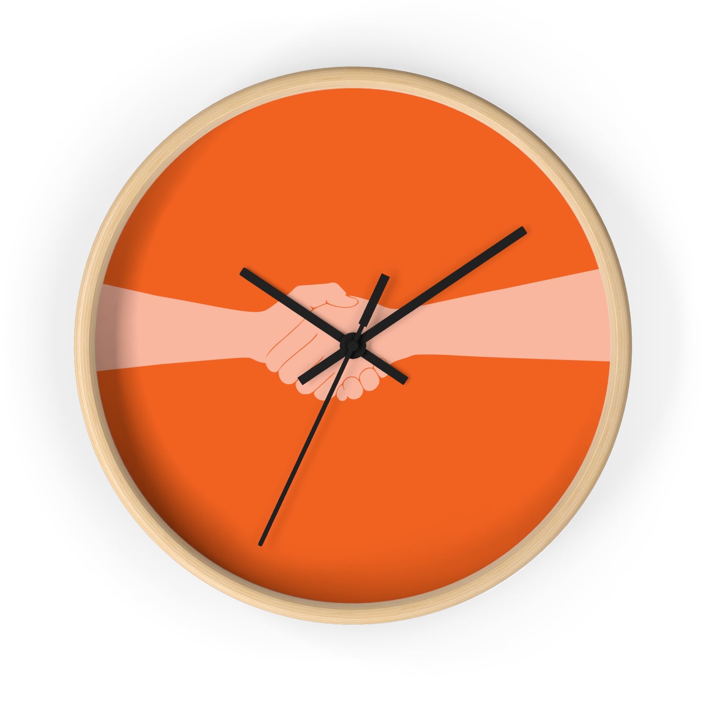 “Orange Connection” Wall Clock | A Symbol of Togetherness