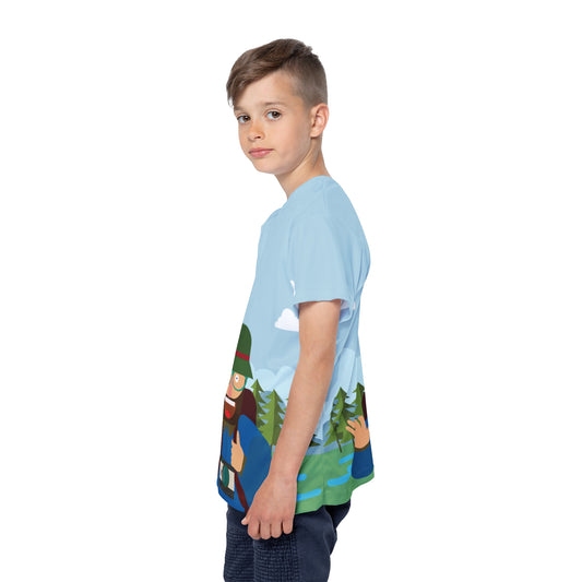 “Festive Explorer” Kids Sports Jersey | Active Holiday Fun