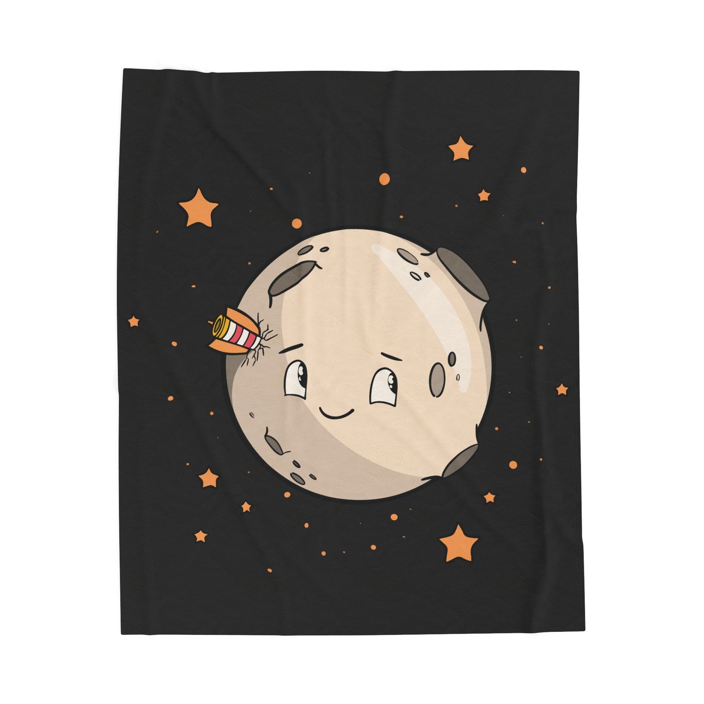“Silent Galaxy” Plush Blanket | Moonlight Wrapped in Velvet Stillness