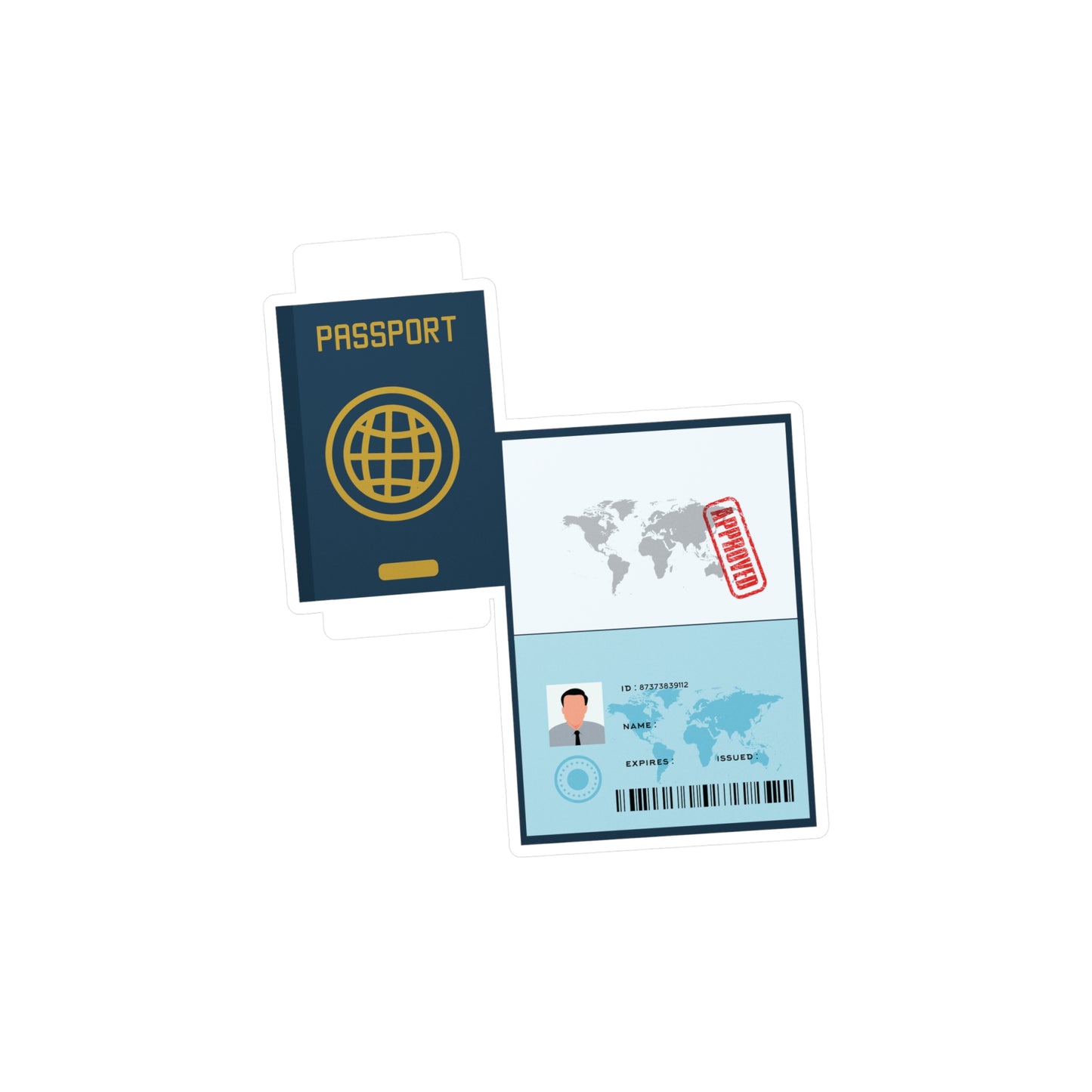 Mini Passport Sticker | Travel the World, One Peel at a Time