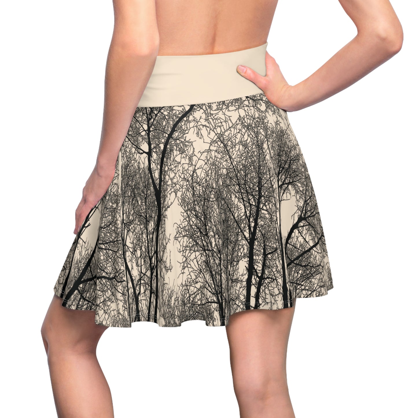Dry Forest Dream | Women’s Skater Skirt | Flow with Nature – Style in Every Step