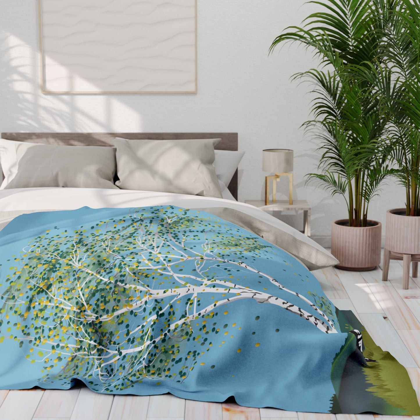Birch Tree Fleece Blanket | Wrap Yourself in Nature | Cozy Yet Stylish