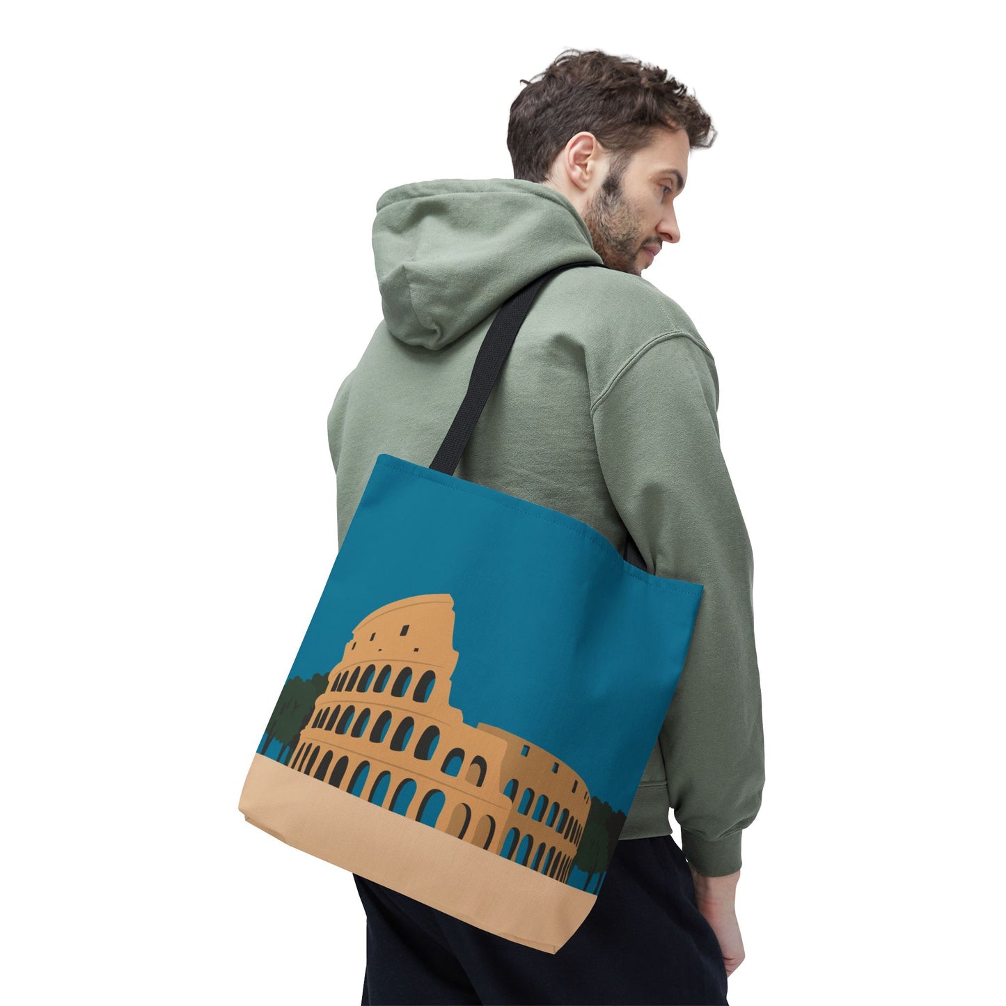 Vibrant Colosseum Tote | European Style | Urban Statement Piece