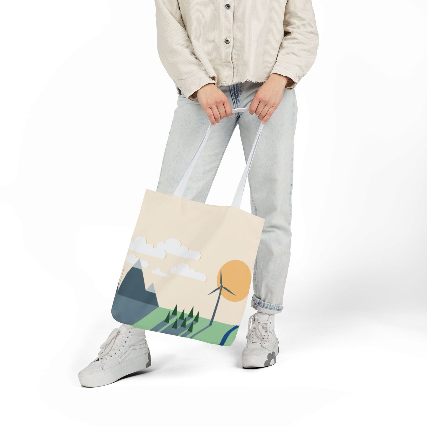 Canvas Tote Bag | Wind Energy Eco-Friendly Fashion