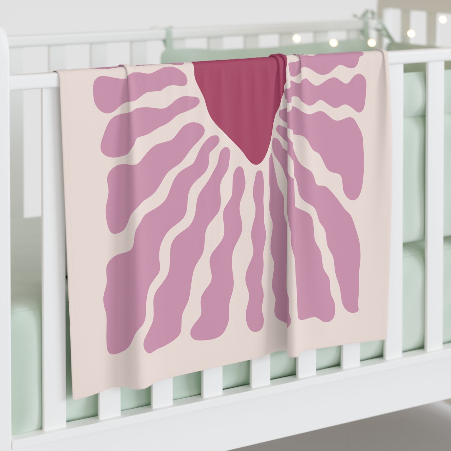 “Floral Heart” Baby Swaddle | Sweet Luxury for Your Little One