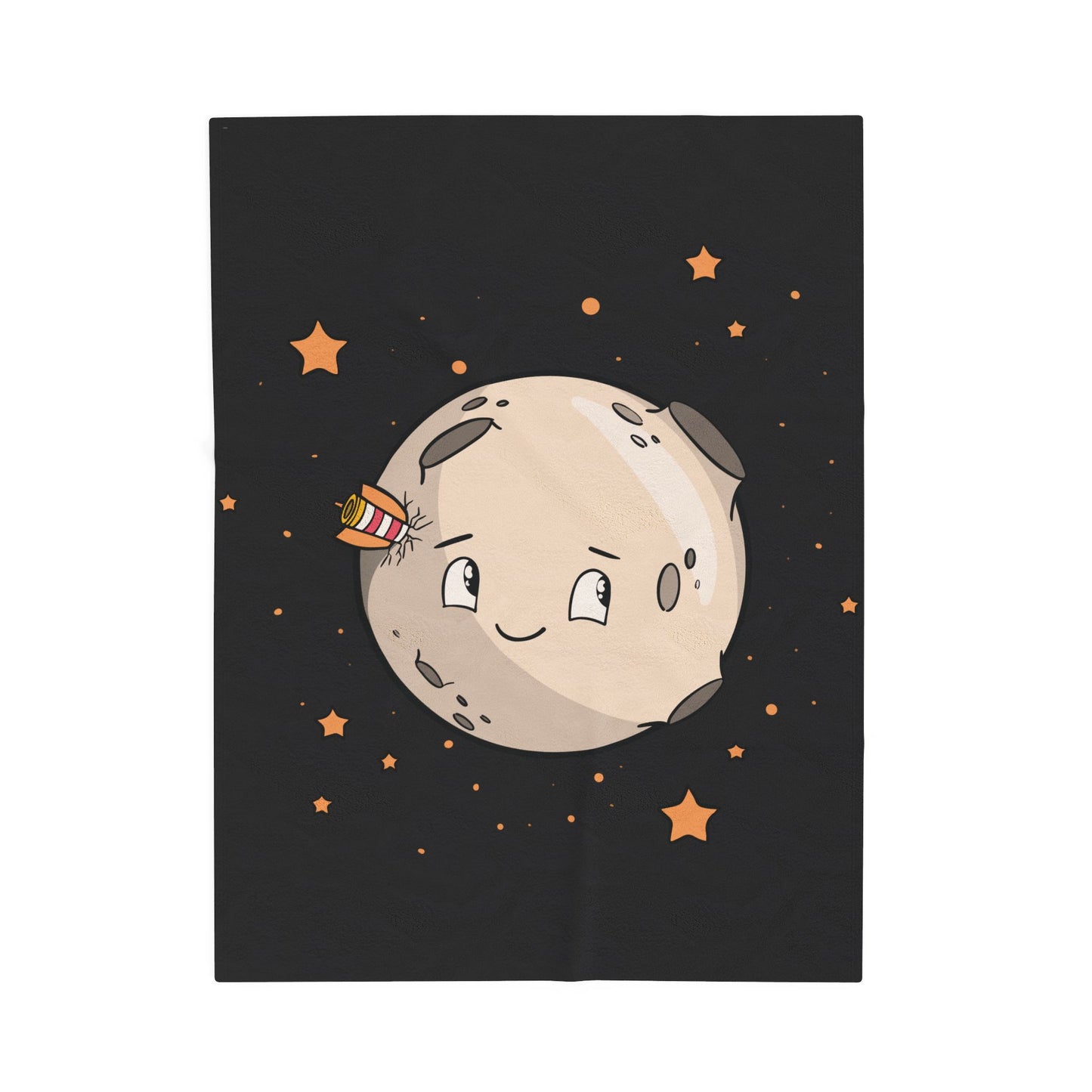 “Silent Galaxy” Plush Blanket | Moonlight Wrapped in Velvet Stillness