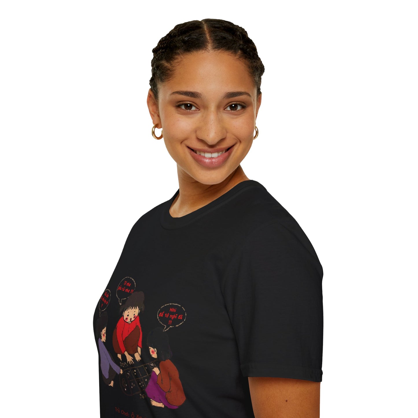 Unisex Softstyle Tee | "O An Quan" | Vietnamese Childhood Board Game Tee