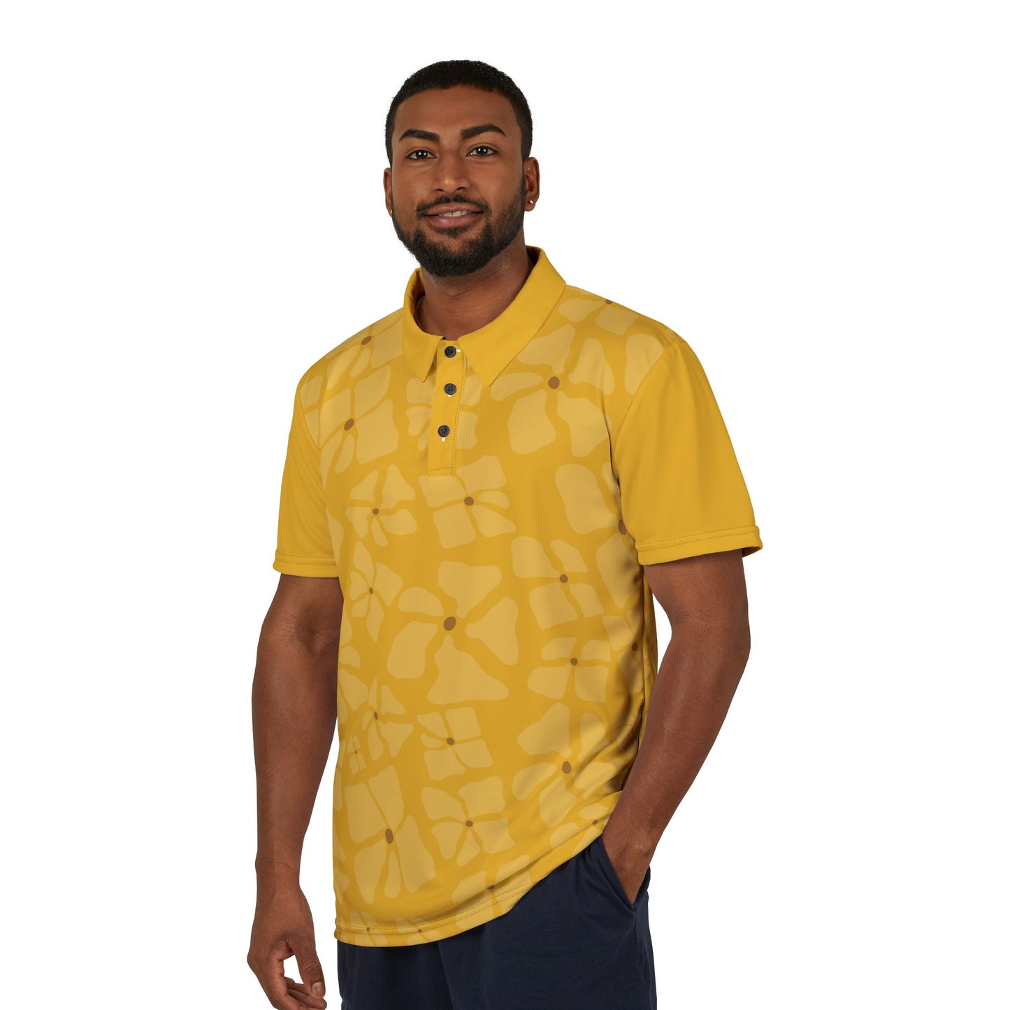 Unisex All-Over Polo | Autumn Bloom