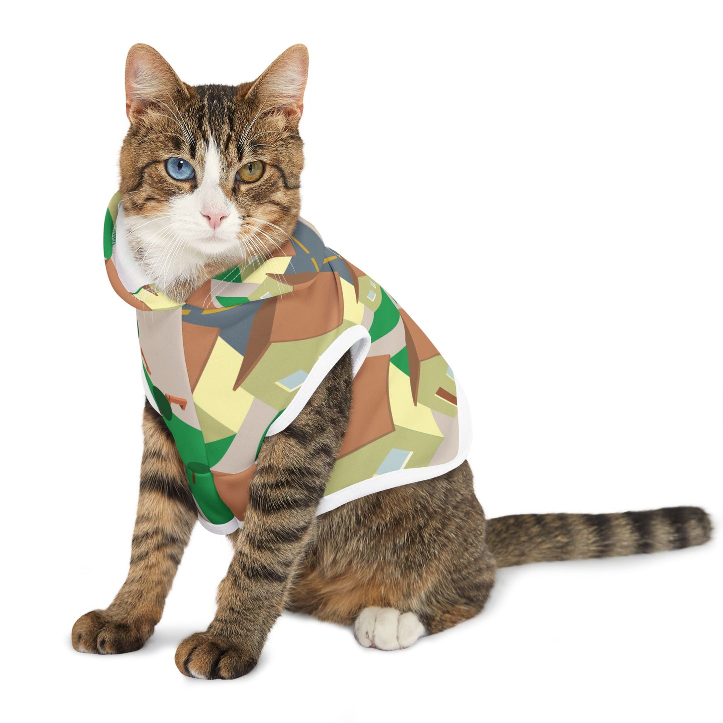 “Little Cityscape” Pet Hoodie | Urban Streetwear for Stylish Pets