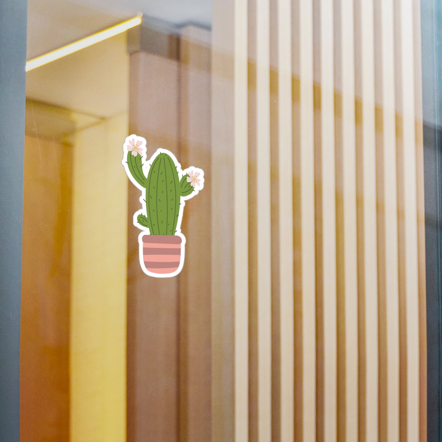 Cartoon Cactus Vinyl Sticker | Fun & Fresh for Everyday Vibes