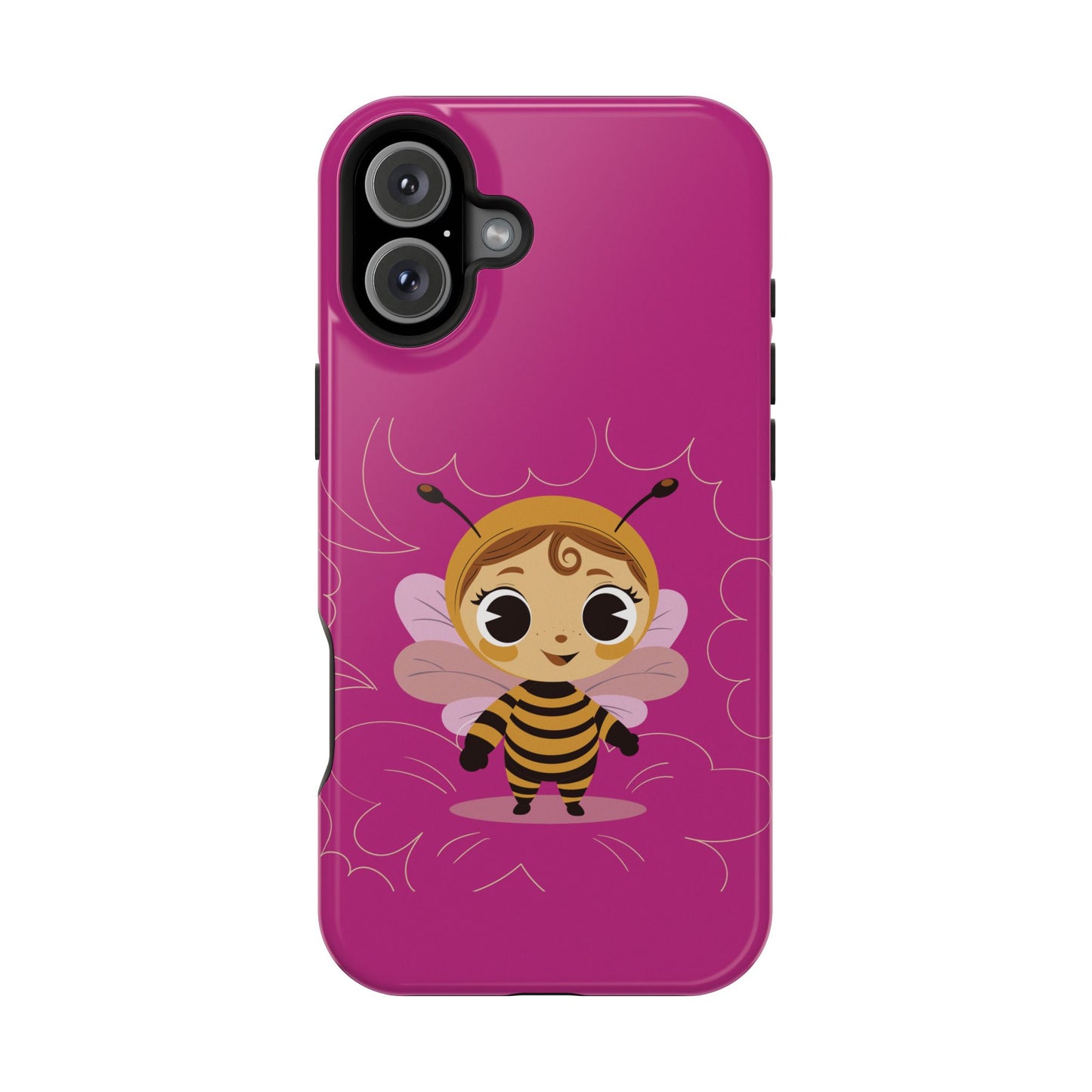“Little Bee Buddy” Magnetic Tough Phone Case | Cute, Tough & MagSafe Ready