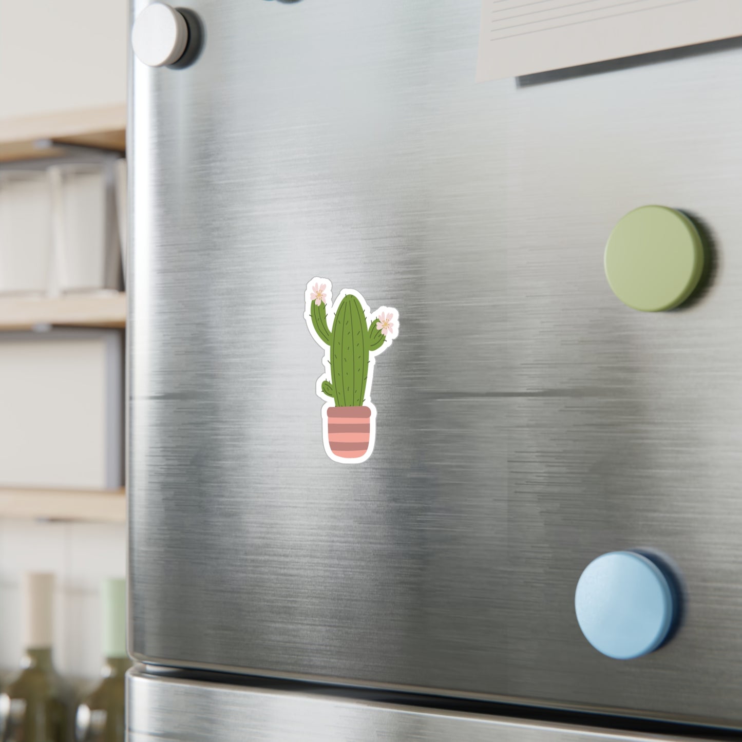 Cartoon Cactus Vinyl Sticker | Fun & Fresh for Everyday Vibes