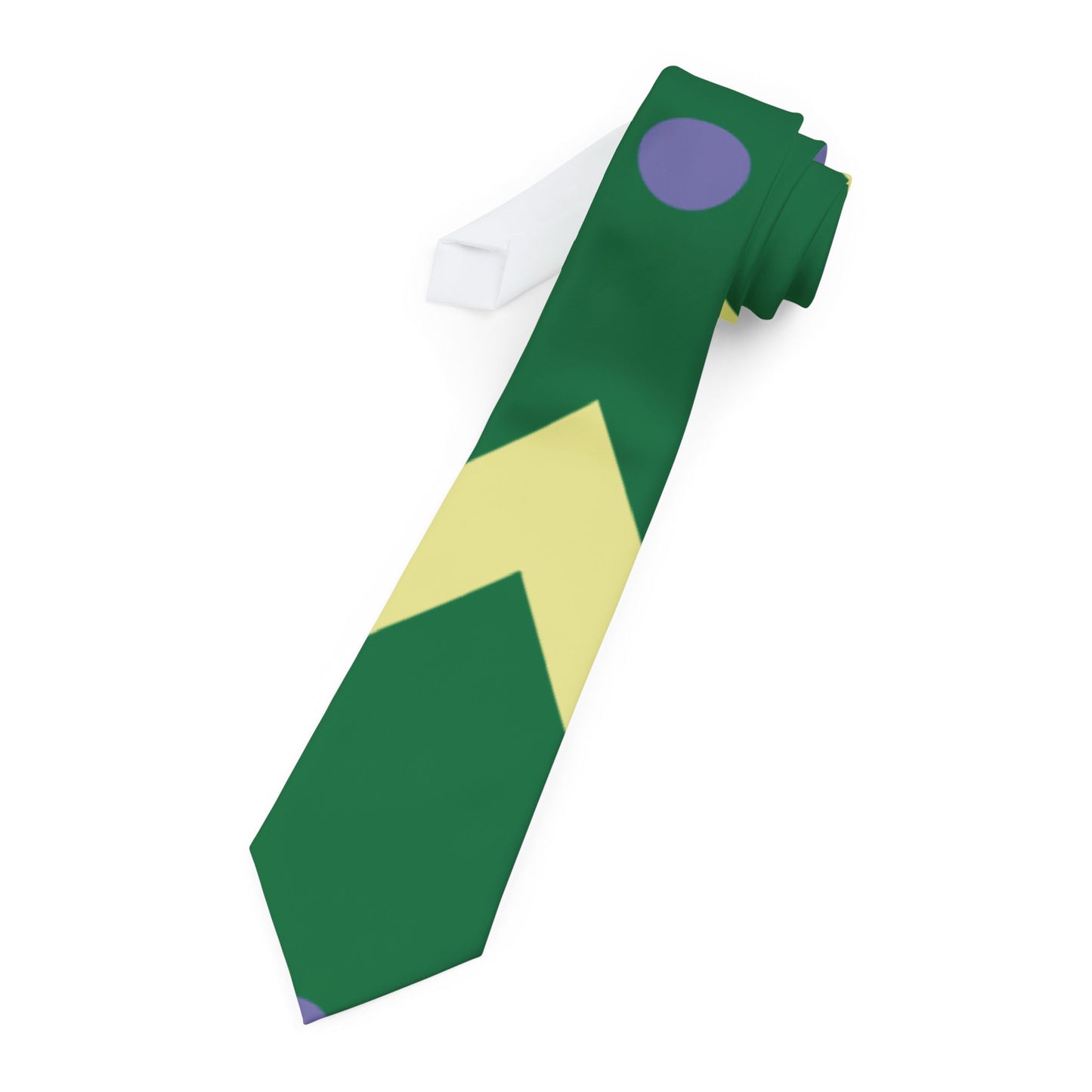 Chevron Dots Necktie | Minimalist Twist, Maximum Style