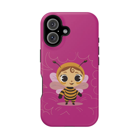 “Little Bee Buddy” Magnetic Tough Phone Case | Cute, Tough & MagSafe Ready