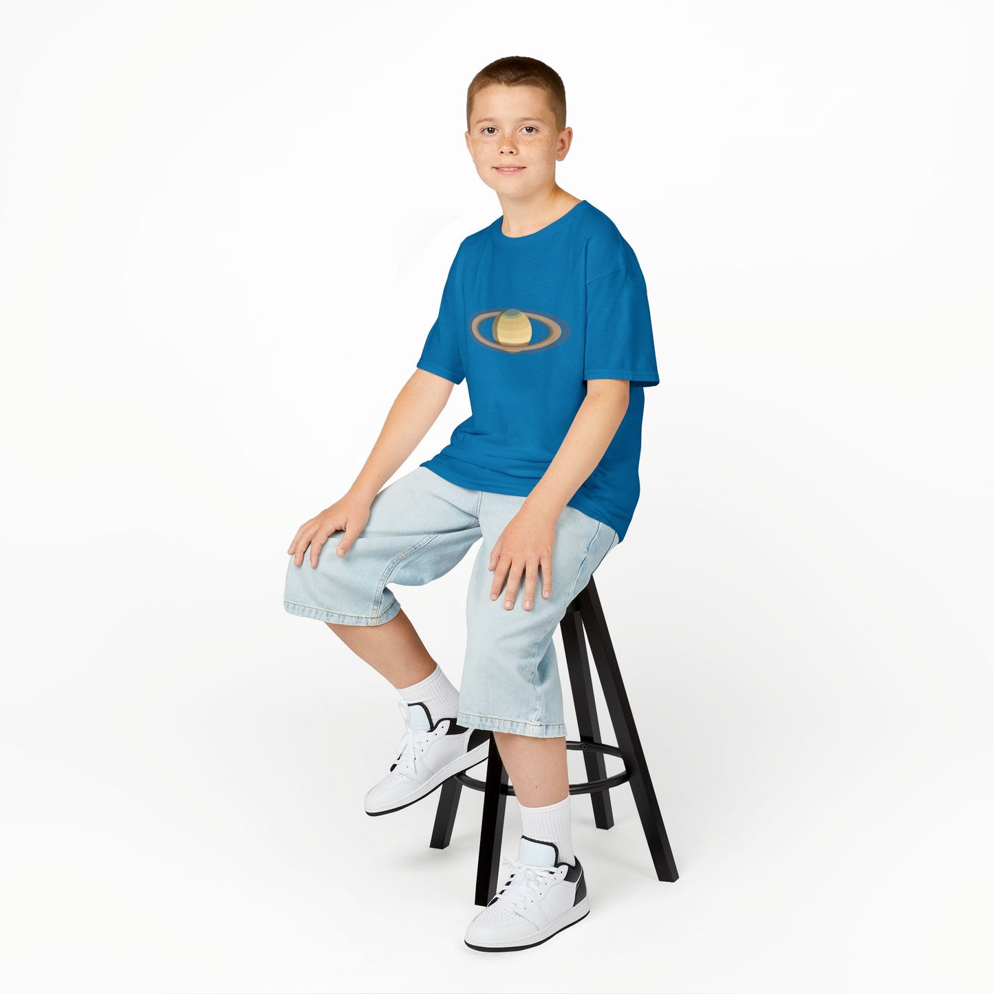 “Little Saturn” Kids Tee | A Planet-Sized Imagination