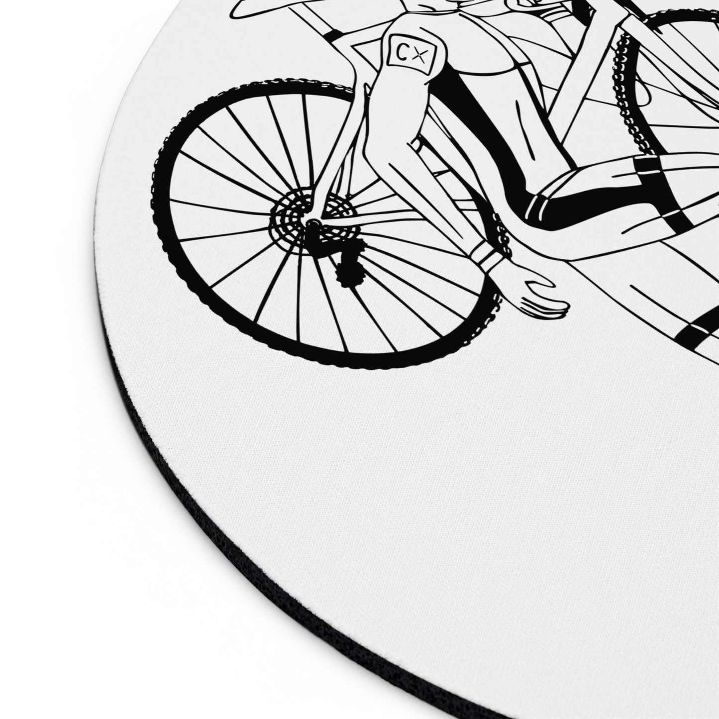 Cyclist Mouse Pad | Minimal Ride, Maximum Flow