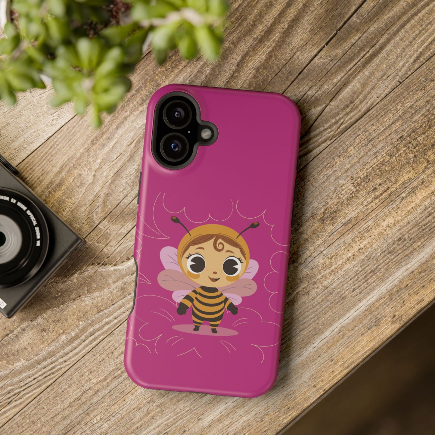 “Little Bee Buddy” Magnetic Tough Phone Case | Cute, Tough & MagSafe Ready