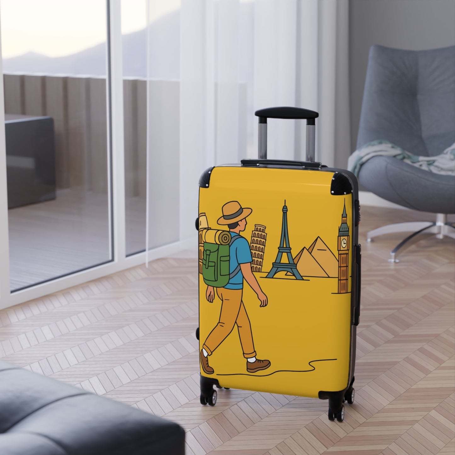 Premium Travel Suitcase | “World Journey” Edition