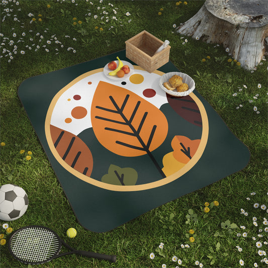 “Autumn Forest Elegance” Picnic Blanket | Serene Luxury in Nature