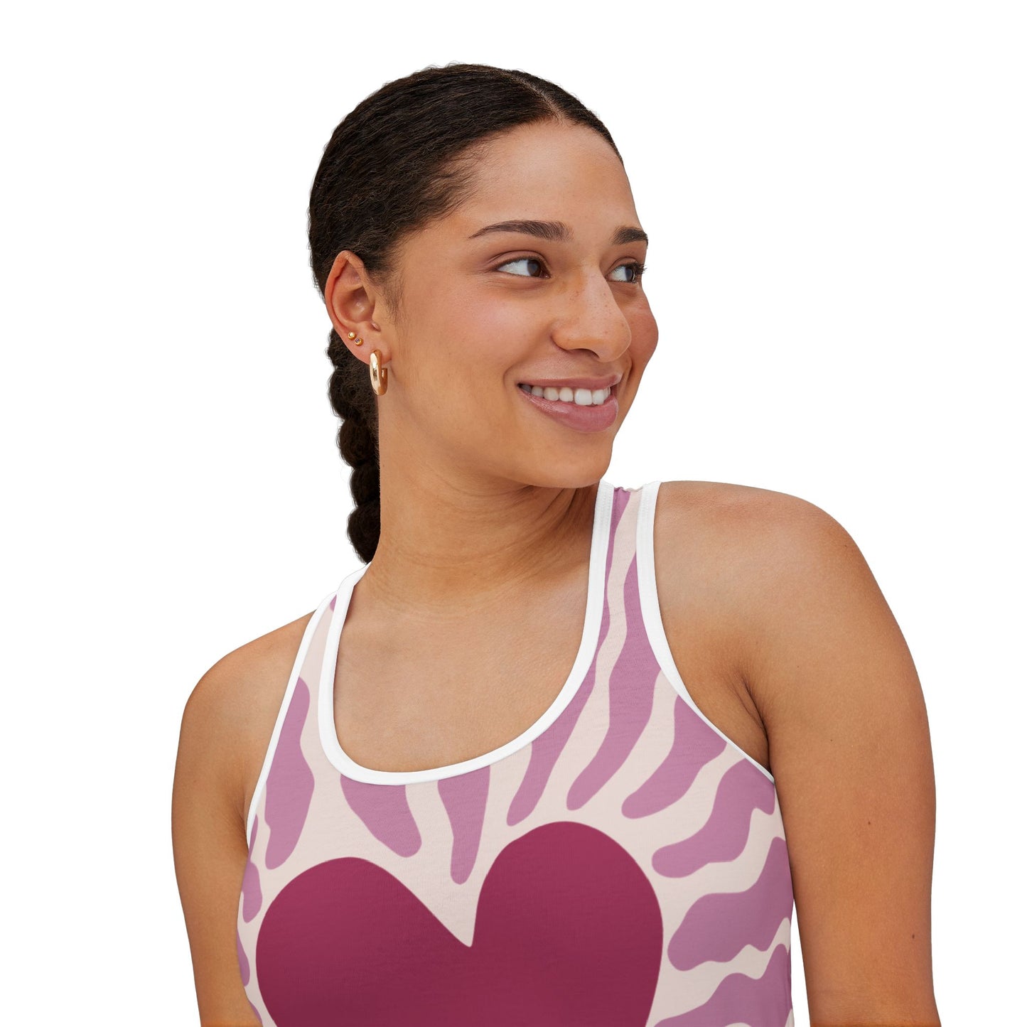 “Floral Heart” Women’s Tank Top | Soft, Sweet, Stylish