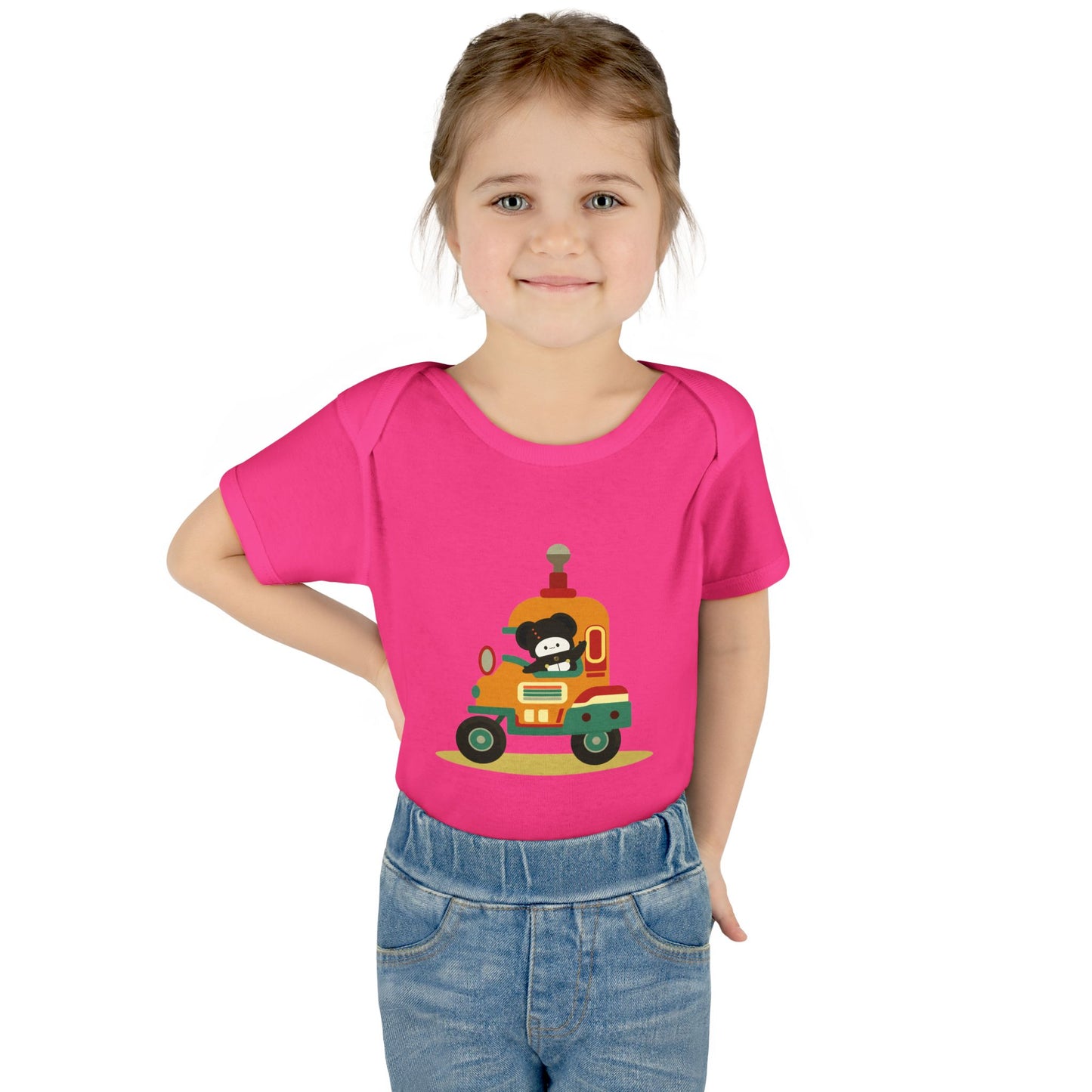 Ultra-Soft Infant Bodysuit | Little Bear on a Ride