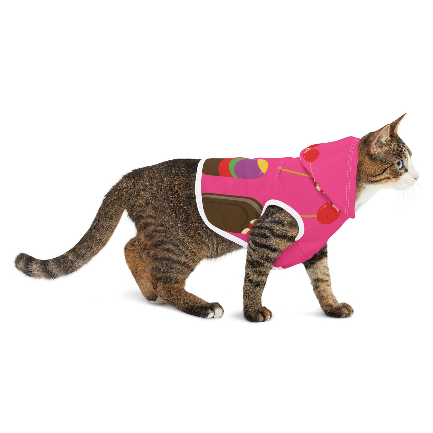 Sweet Treats for Your Pup | Pet Hoodie with Ice Cream & Candy Print