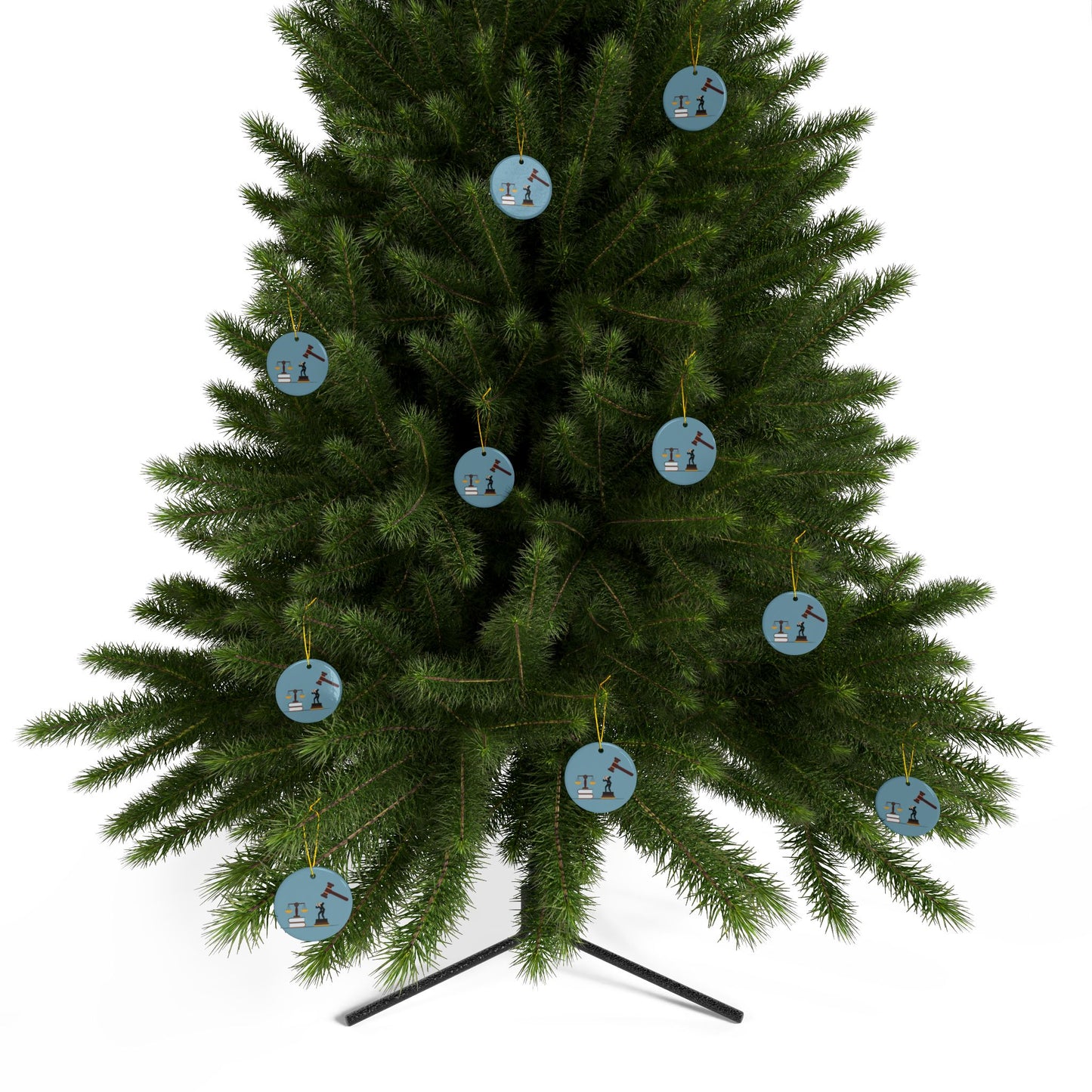 “Judgment & Justice” Double-Sided Ceramic Ornament | A Symbol of Awakening