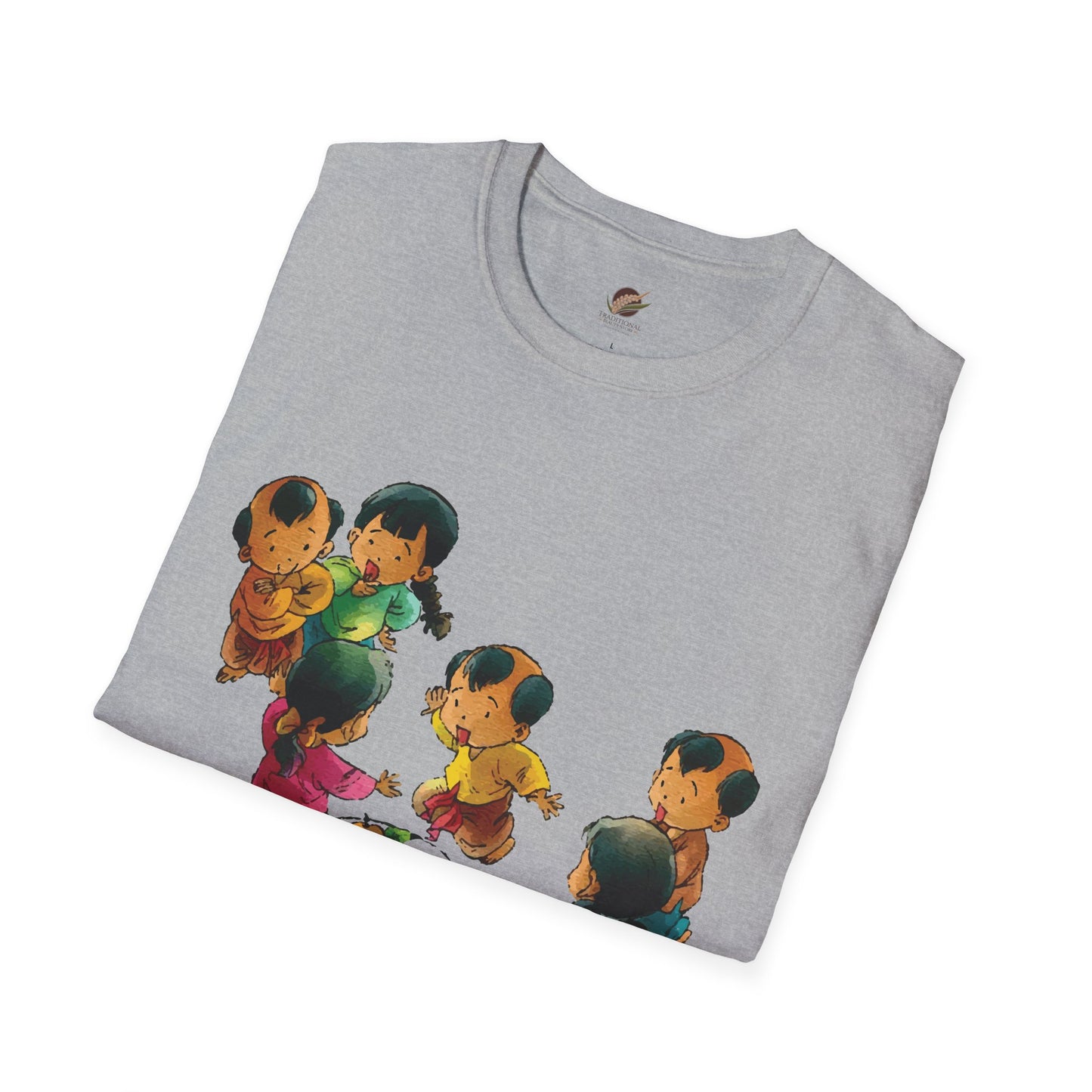 "Flag Snatching" Unisex T-Shirt – Vietnamese Childhood Nostalgia | Traditional Folk Game Graphic Tee