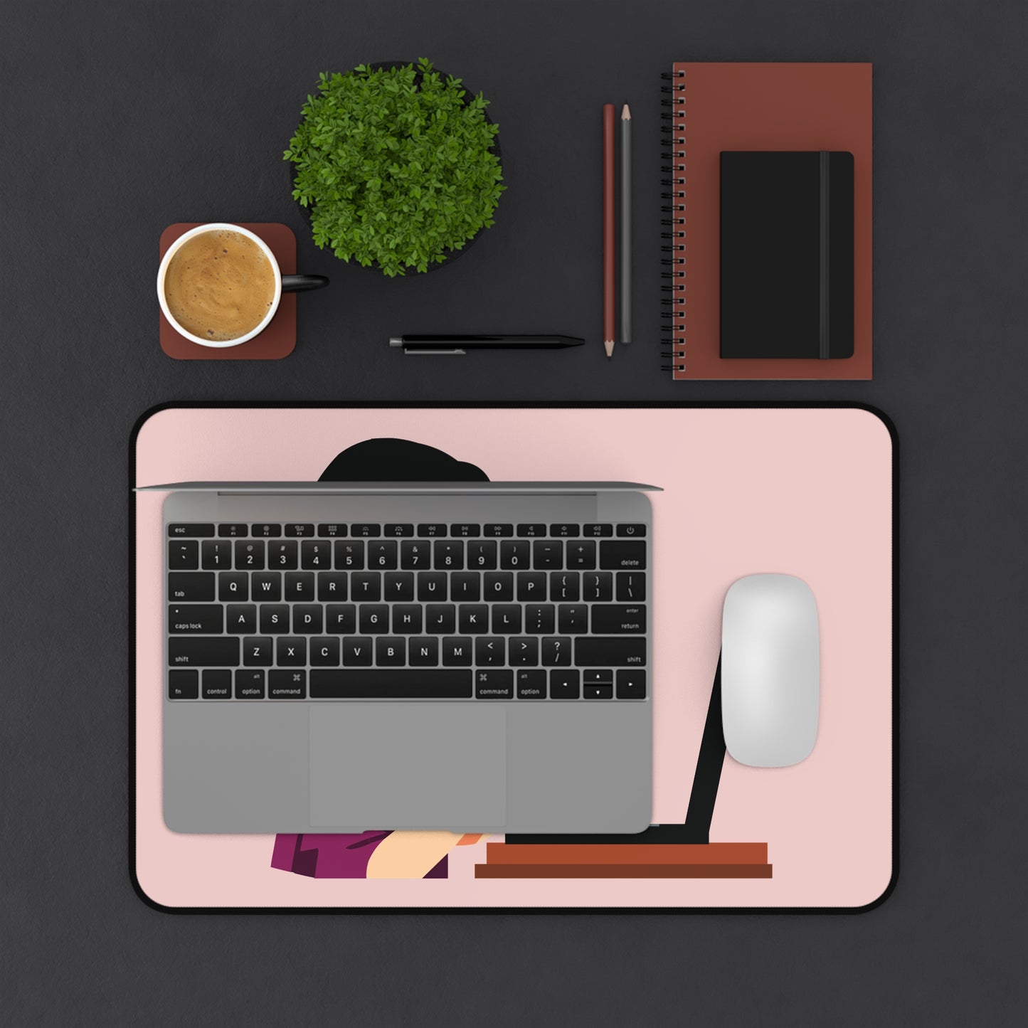 The Confident Girl On Stage | Artistic Desk Mat | Celebrate Modern Women