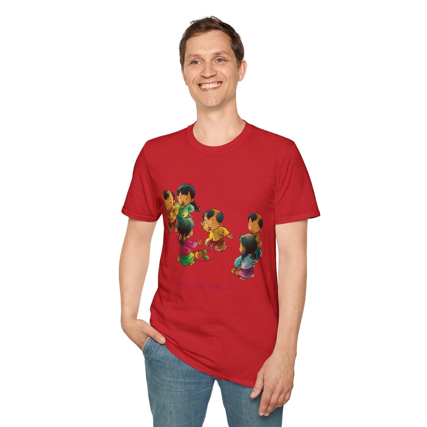 "Flag Snatching" Unisex T-Shirt | Vietnamese Childhood Nostalgia | Traditional Folk Game Graphic Tee