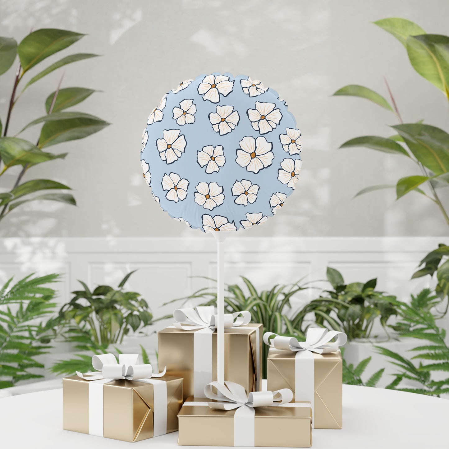 BloomJoy | Floral Printed Round & Heart Balloons