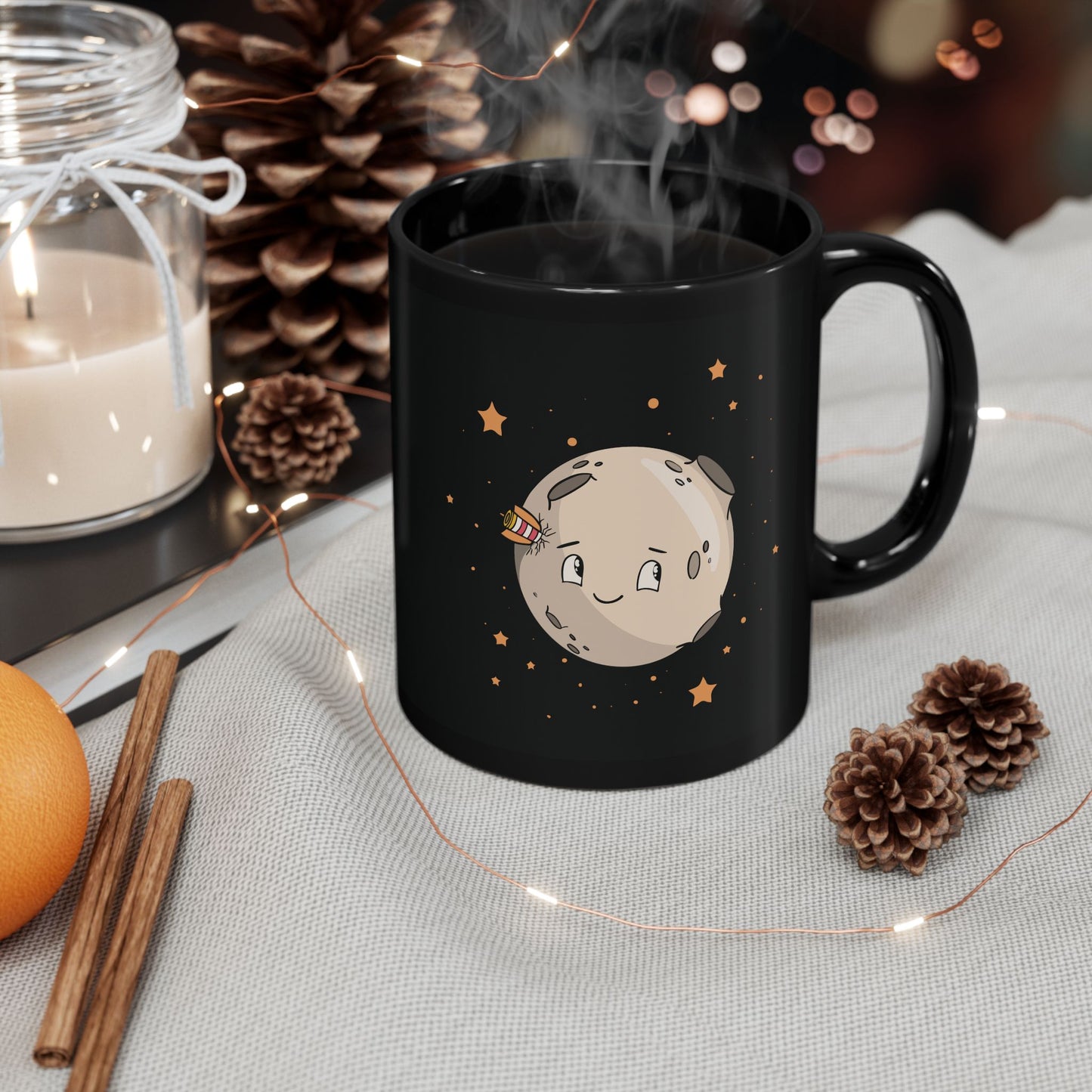 “Moon in the Galaxy” Ceramic Mug | Stillness in Every Sip