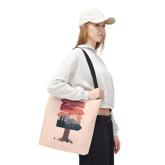 Arrow Sign Statement Tote Bag | Bold Direction, Modern Style