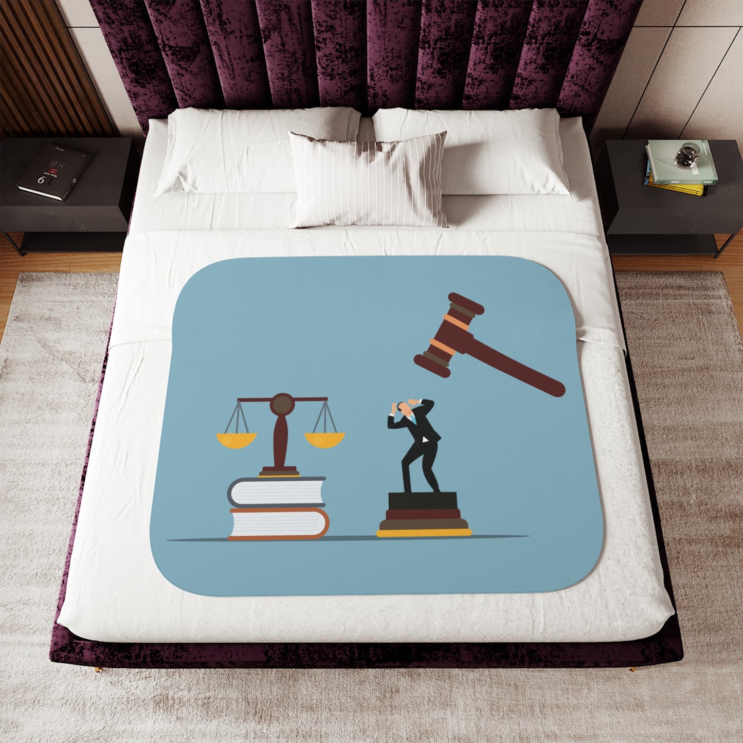 "Final Judgment" Sherpa Blanket | The Art of Justice and Reflection